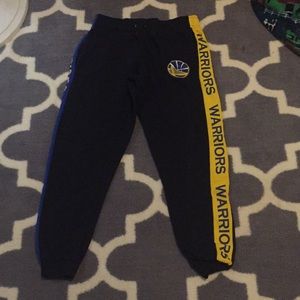 Golden state warriors sweat pants with pockets